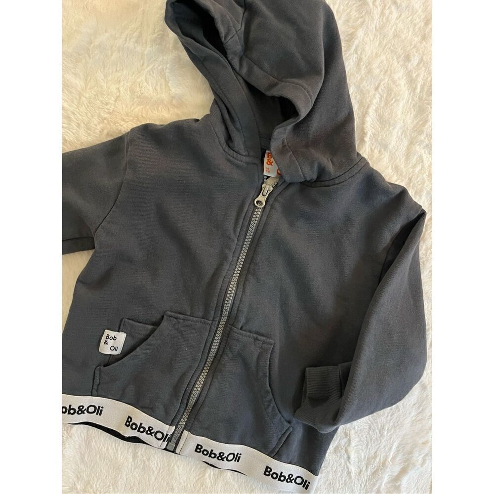 Bob & Oli Gray Zip Up Size 3